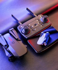 Folding high-definition aerial quadcopter