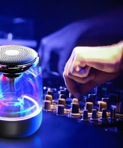 Portable Speakers Bluetooth Column Wireless Bluetooth Speaker Powerful Bass Radio with Variable Color LED Light