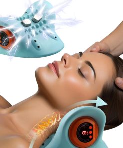 Neck Massager Adults Cervical Spine Relief Traction Portable Neck Head Acupuncture Point Massage Pillow