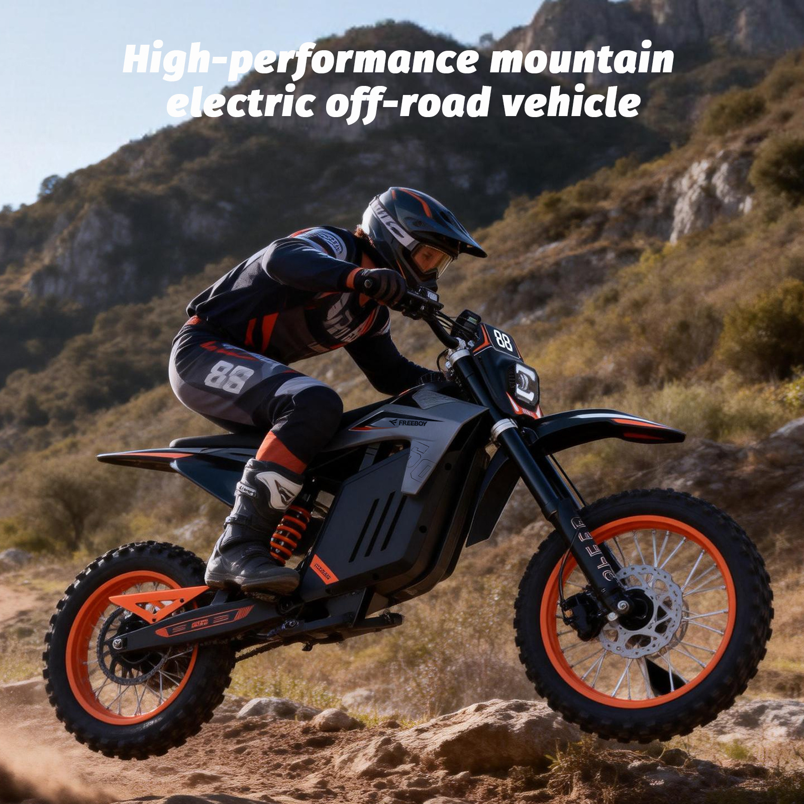 Y88 14 Inches Wheel Off Road Eletric Motorcycle With 3000W Power Motor - Image 3