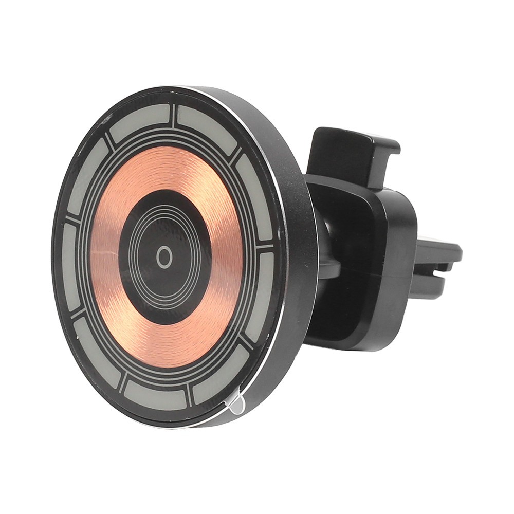 15W Fast Magnetic Wireless Car Charger Mount Transparent Air Vent Phone Holder With Type-C Cable - Image 8