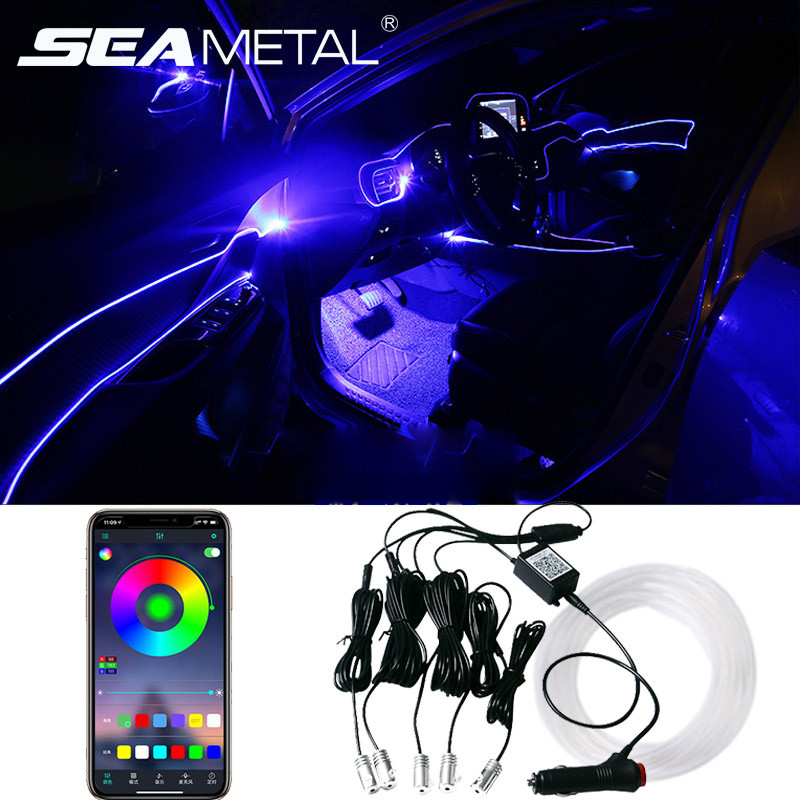 Car Fiber Optic Ambient Light Modified Car Interior Cool Light APP Rhythm Light - Image 4
