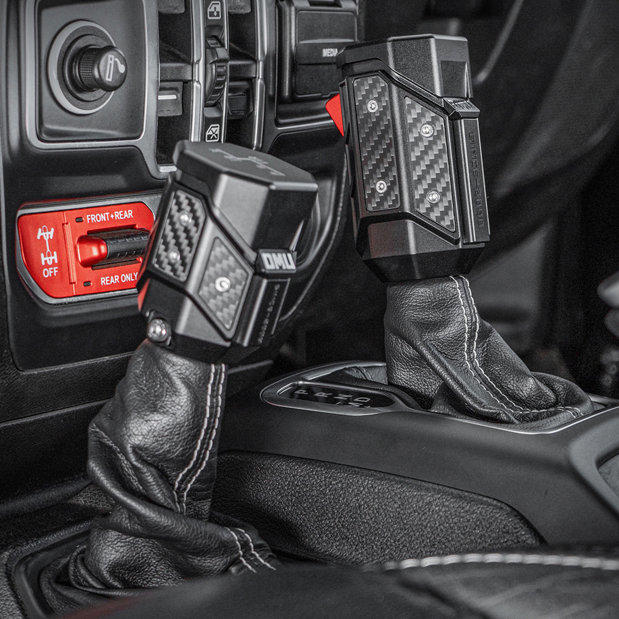 OMU Genesis Series Aluminum Alloy Gear Shif-t Knob Automatic Transmission Shifter & Transfer Case Lever Handle Kit For Je Ep Wrangler JL Gladiator JT 2018-2024 Not Fit For Manual Transmission - Image 6