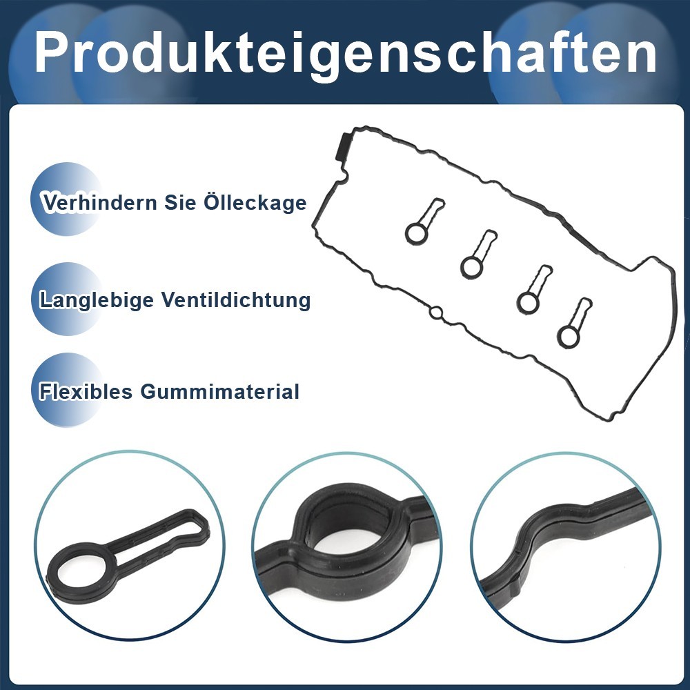 Engine Valve Cover Gasket Rubber Oil Seal OE 11128511814 11213-WA010 249.750 Black - Image 5