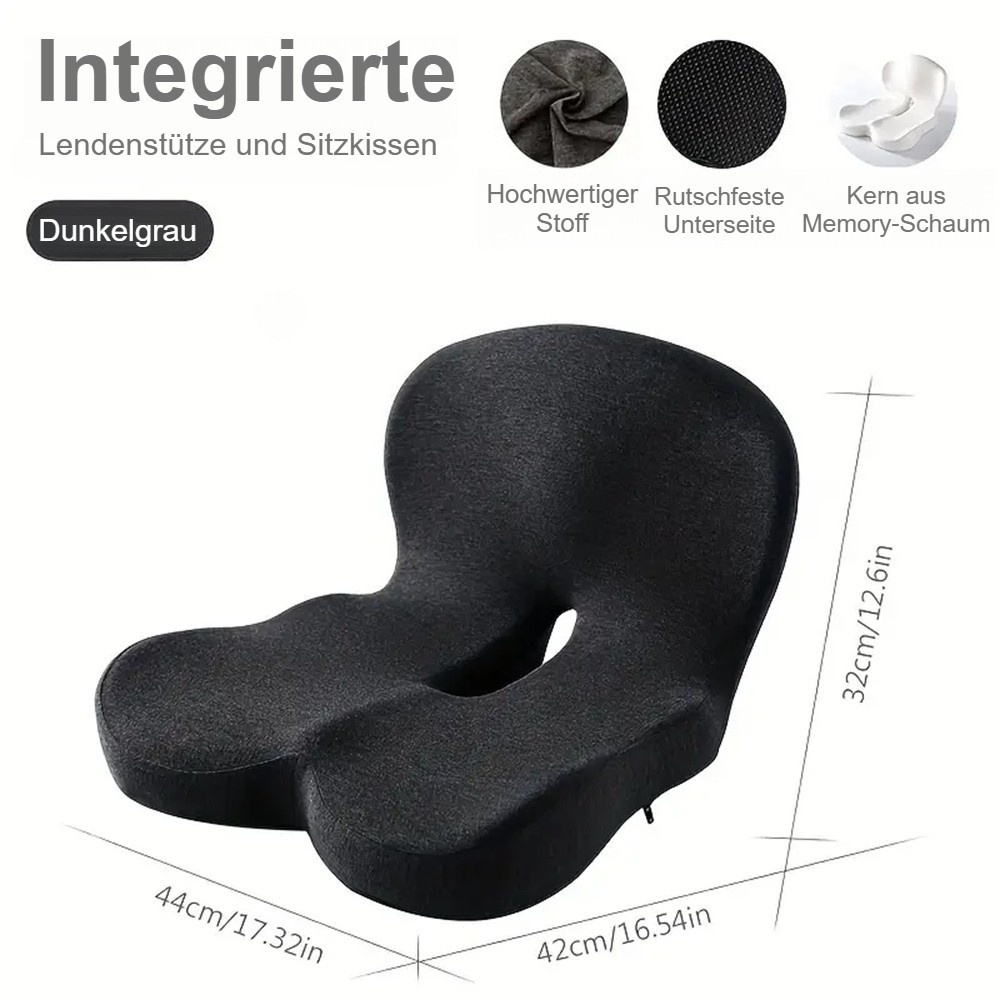 Orthopedic Seat Cushion, Car Seat Cushion, Height-Adjustable Cushion Made Of Memory Foam, Universal Fit - Image 7
