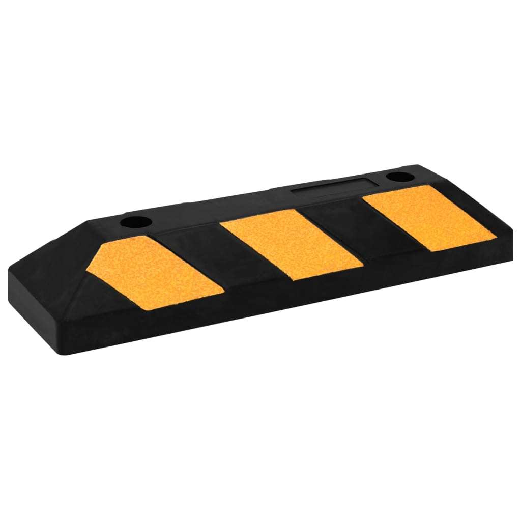 Reflective Parking Blocks, 2 pcs., 56x15x10 cm, Rubber - Image 2