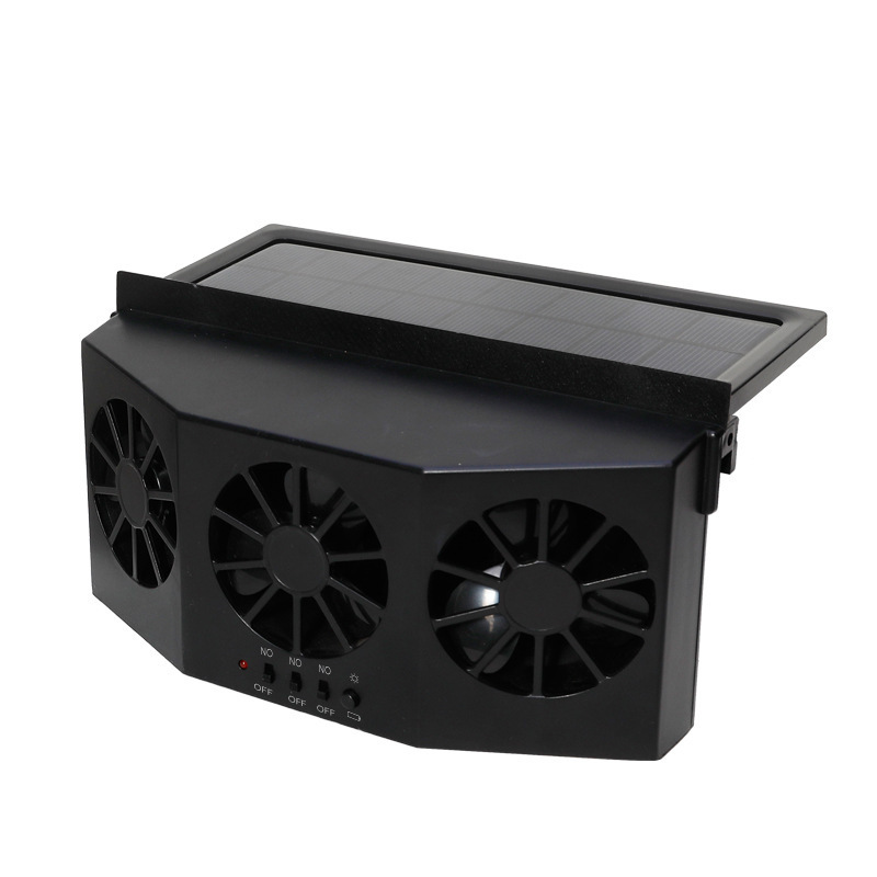 Car Fan Solar Window Sun Powered Car Auto Air Vent Cool Cooling System Radiator Fan Cooling Fan Energy Saving Car Styling Cooler - Image 3