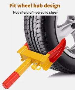 Heavy Duty Adjustable Wheel Lock Clamp 180mm-300mm Anti Theft Security Tire Lock With 2 Keys For Trailer RV Car SUV