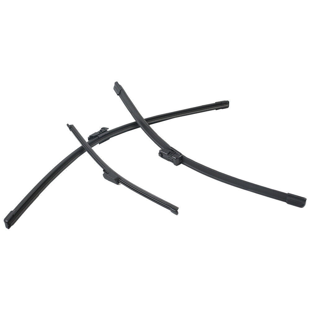 3er Set Scheibenwischer Vorne & Hinten Flachbalkenwischer 60cm 52,5cm 33cm Druckknopf - Image 10