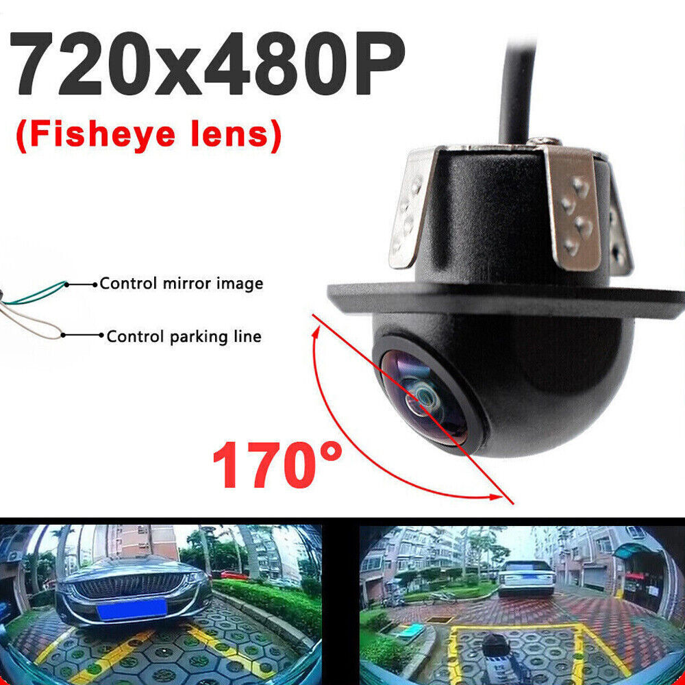 Universal Car Rear View Backup Camera 170 Degree Wide Angle 12V IP67 Waterproof Color Night Vision