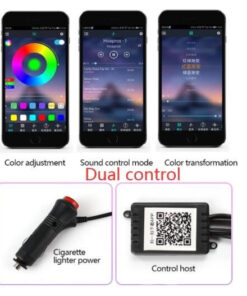 Alternative view of Car Fiber Optic Ambient Light Modified Car Interior Cool Light APP Rhythm Light