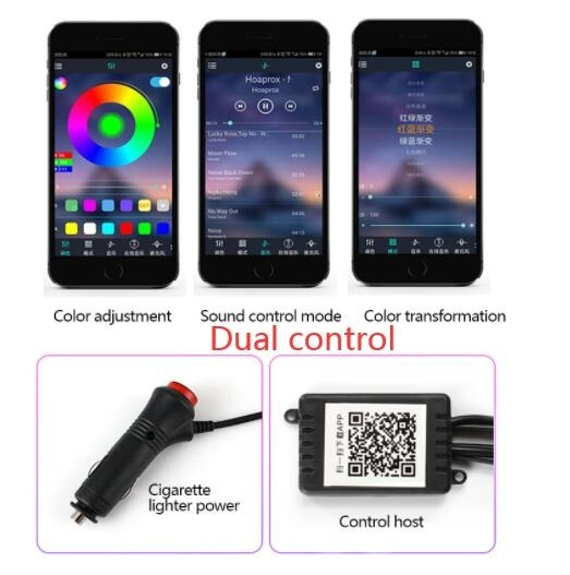 Car Fiber Optic Ambient Light Modified Car Interior Cool Light APP Rhythm Light - Image 2