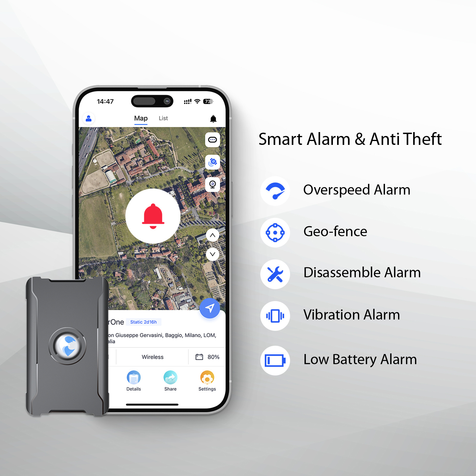 6000mAh Magnetic GPS Tracker For Vehicles Real Time Car Tracking Device With Geo Fence & Tamper Alarm - Image 2