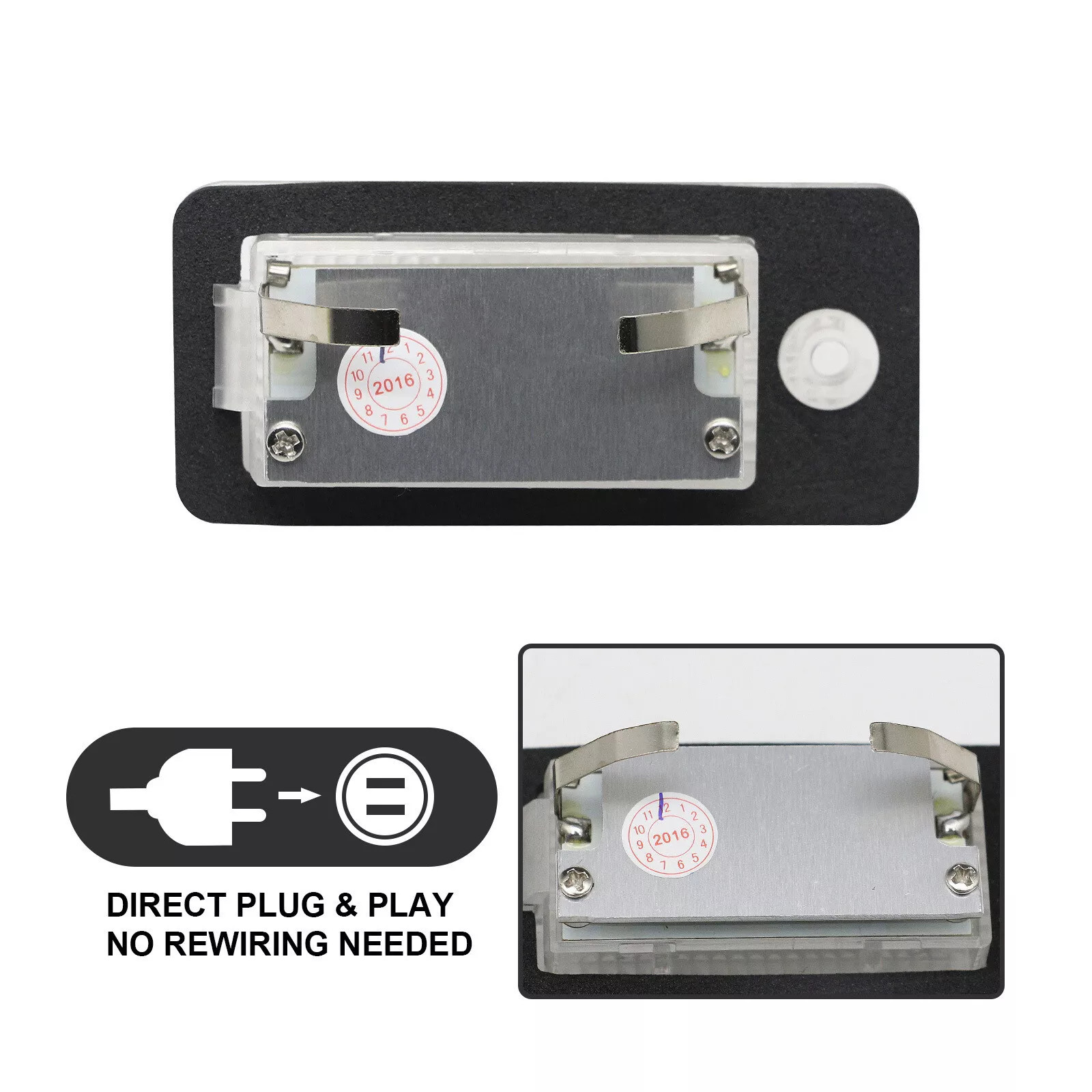 Set Of 2 LED License Plate Lights, CANbus-compatible, Fits A3, A4, A6, And Q7 - Image 6