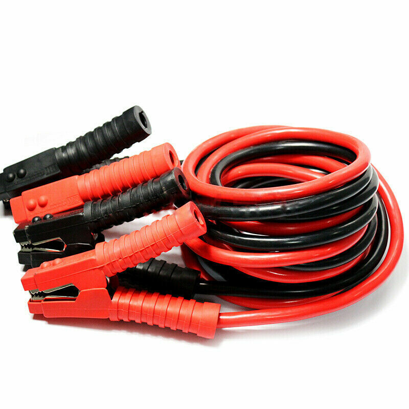 4M 500A Heavy Duty Car Battery Jumper Cables Set With Surge Protection Fully Insulated Clamps