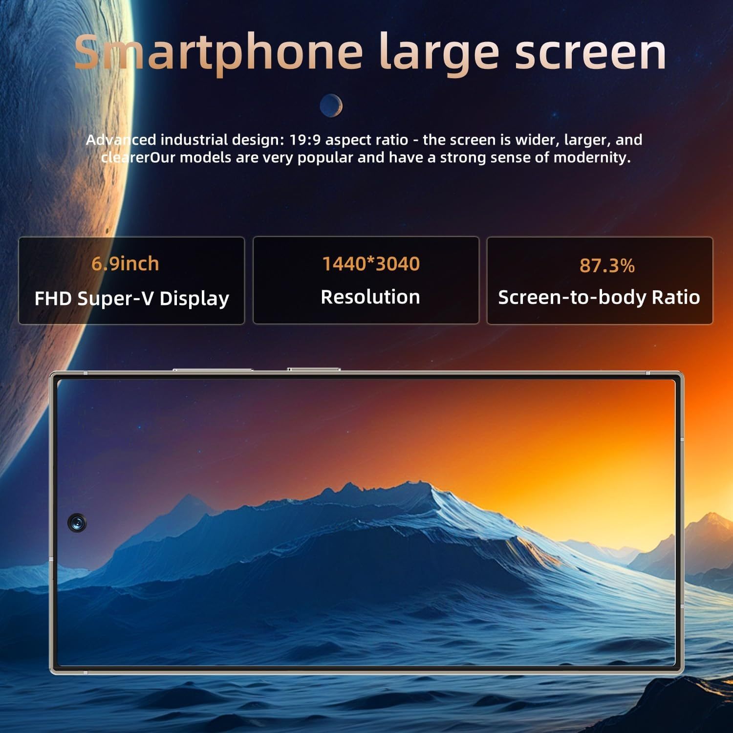 C25 Ultra Cell Phone 5G Unlocked Phone,8GB 256GBSmartphone With Tool Pen, 6 .9 HD Android 14.0 Cell Phone - Image 5