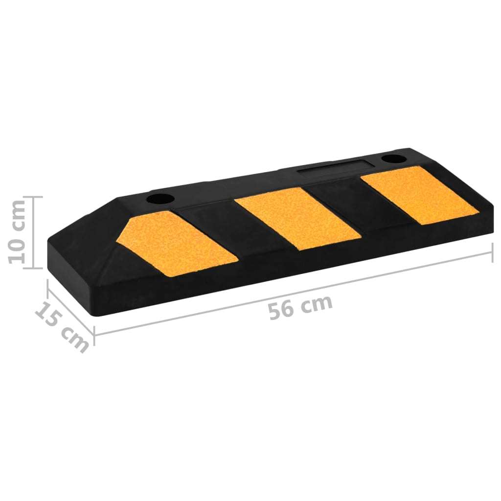 Reflective Parking Blocks, 2 pcs., 56x15x10 cm, Rubber - Image 8