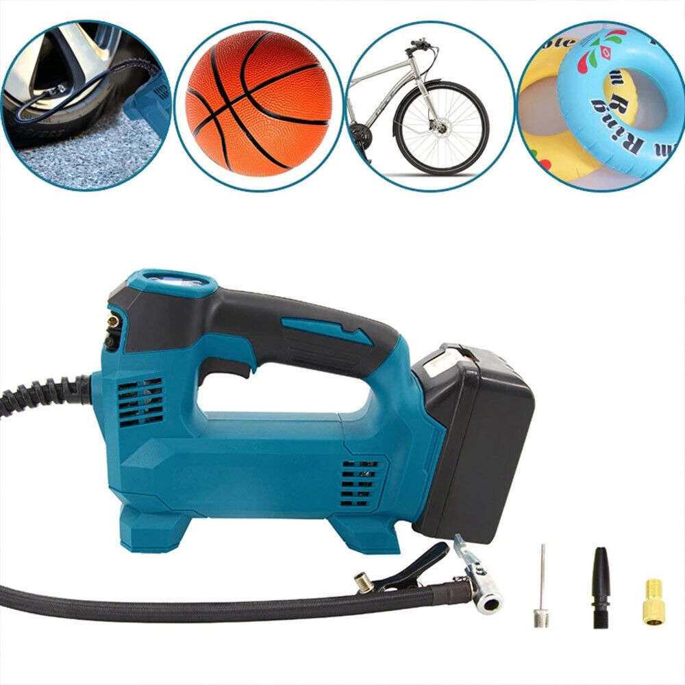 18V Cordless Portable Tire Inflator 830kPa Digital Electric Air Compressor Pump Body With Auto Stop And LED Light - Image 3