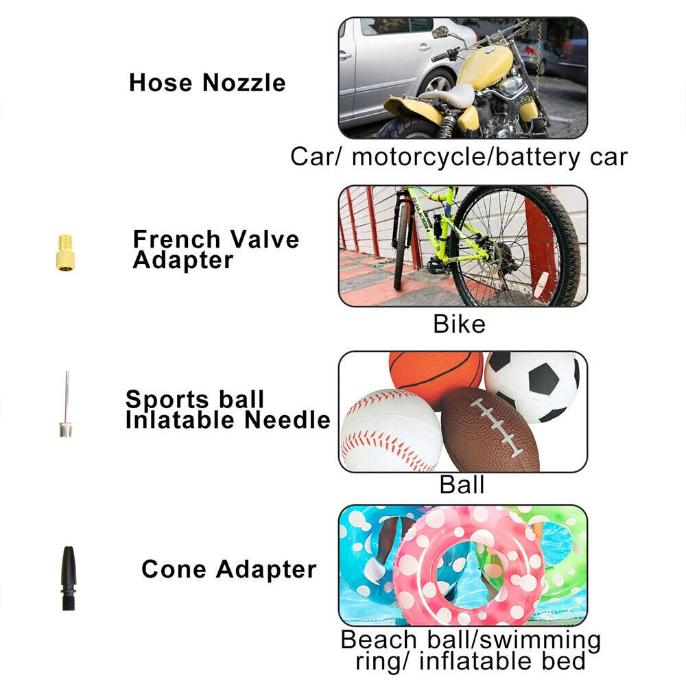18V Cordless Portable Tire Inflator 830kPa Digital Electric Air Compressor Pump Body With Auto Stop And LED Light - Image 9