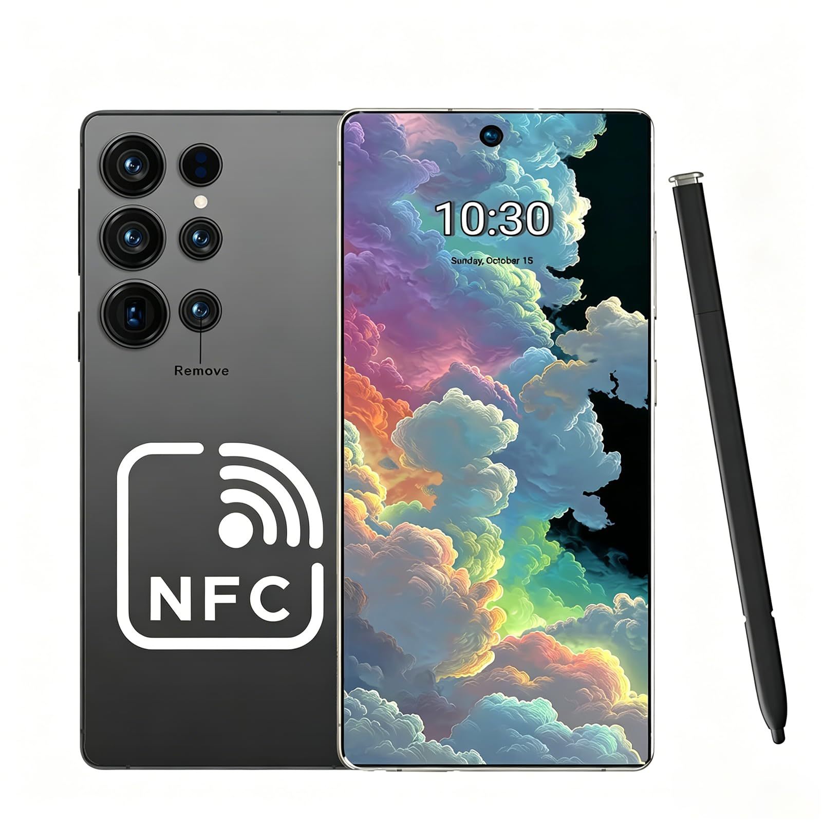 C25 Ultra Unlocked Phone With NFC12-512GB Smartphone 8000mAh 6.9 HD Large Screen Android 15 Cell Phone 5G Built In Pen Dual SIM