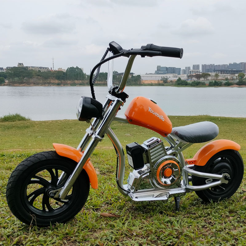 Kids Motorcycle 12Inch Electric Bike Small Size Chopper Bike For Kids, 24V Ride On Toy For Kids With LED Lights, Motorcycle Sound, 10mph & 150lb Max - Image 4