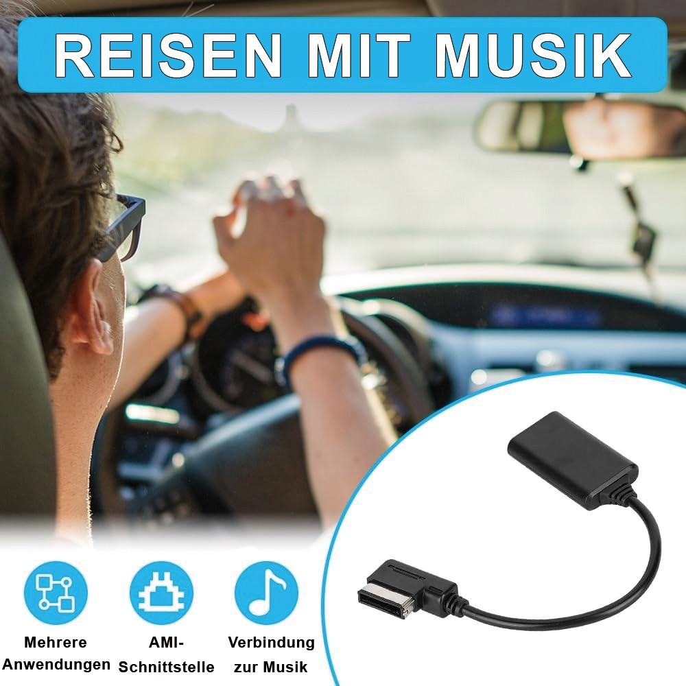 AMI Bluetooth 5.0 Audio Adapter Cable Dual Pairing Wireless Music Receiver For 3G MMI System