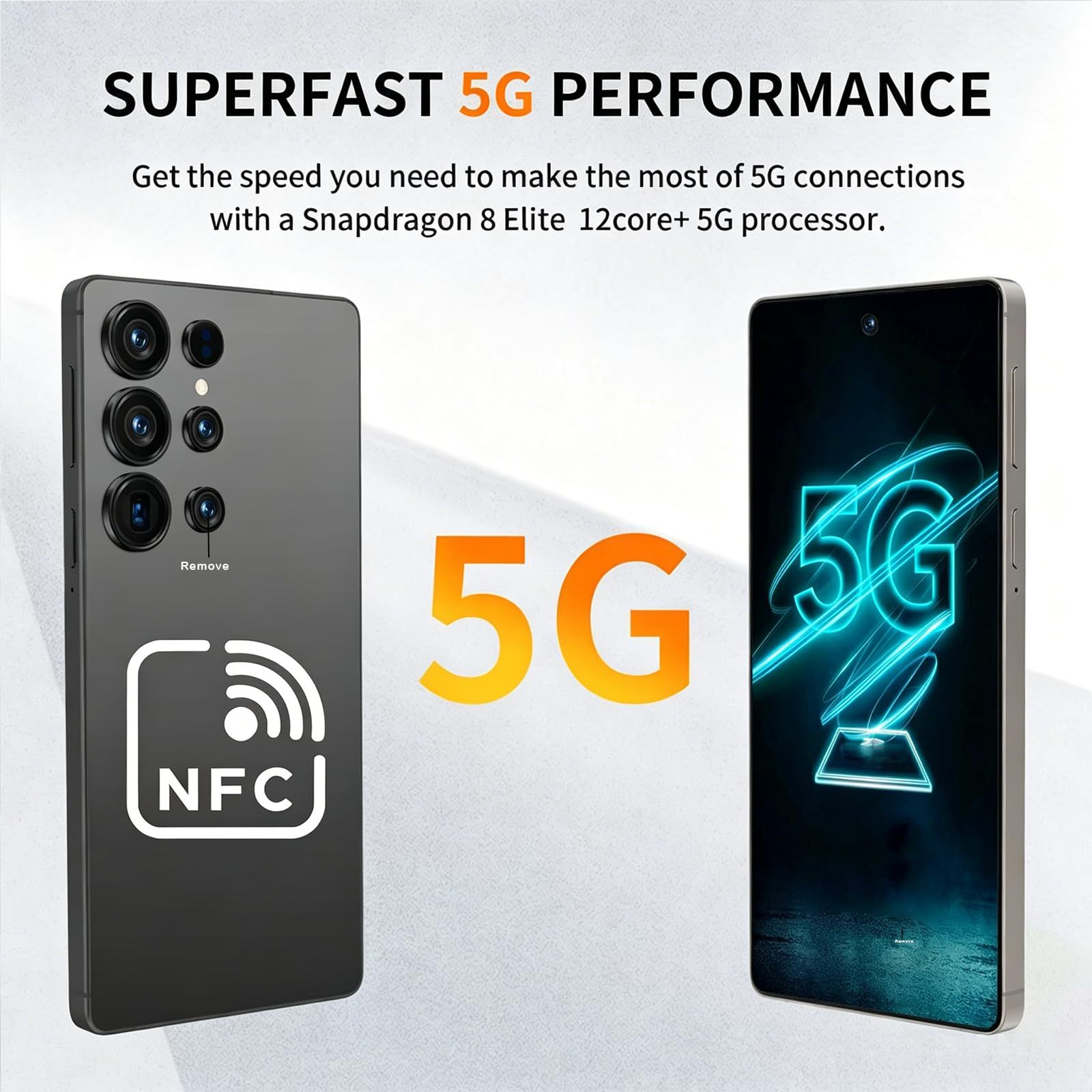 C25 Ultra Unlocked Phone With NFC12-512GB Smartphone 8000mAh 6.9 HD Large Screen Android 15 Cell Phone 5G Built In Pen Dual SIM - Image 6