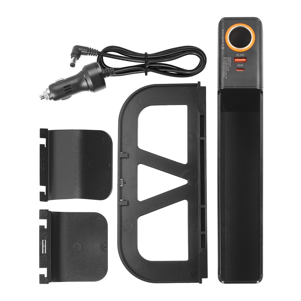 Car Seat Gap Filler Pocket Storage Box Organizer With Dual Charging Cable For Phone Keys Wallet - Image 4