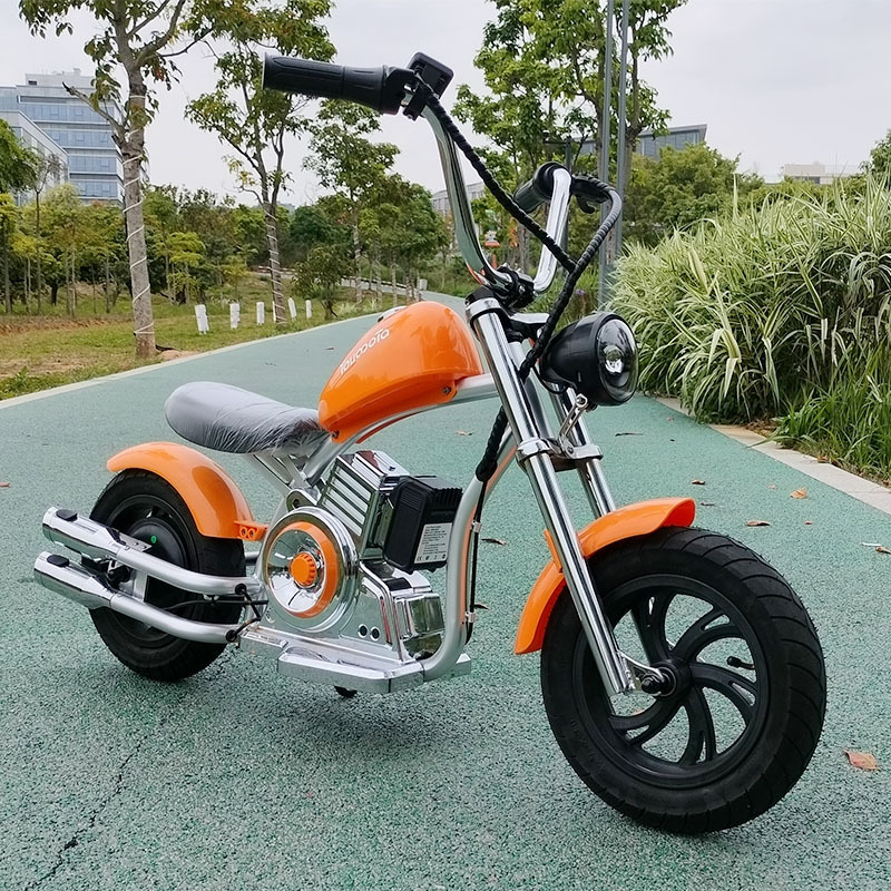 Kids Motorcycle 12Inch Electric Bike Small Size Chopper Bike For Kids, 24V Ride On Toy For Kids With LED Lights, Motorcycle Sound, 10mph & 150lb Max - Image 9
