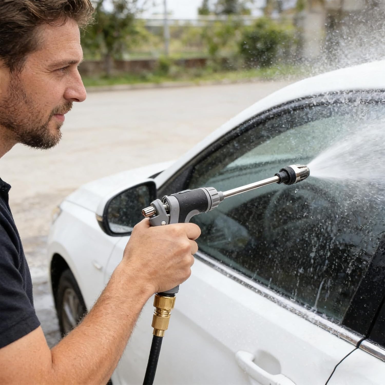 High Pressure Car Wash Spray Gun Wand With Foam Cannon Set Aluminum Alloy Auto Cleaning Nozzle 6-10m Range - Image 7
