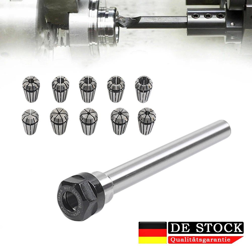 11-piece ER16 Collet Set 1-10mm With 8 Mm Extension Rod, 0.008 Mm Precision, For CNC Milling Machines - Image 6