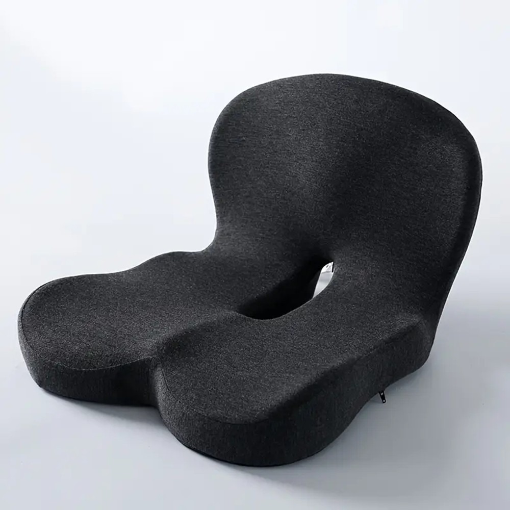 Orthopedic Seat Cushion, Car Seat Cushion, Height-Adjustable Cushion Made Of Memory Foam, Universal Fit