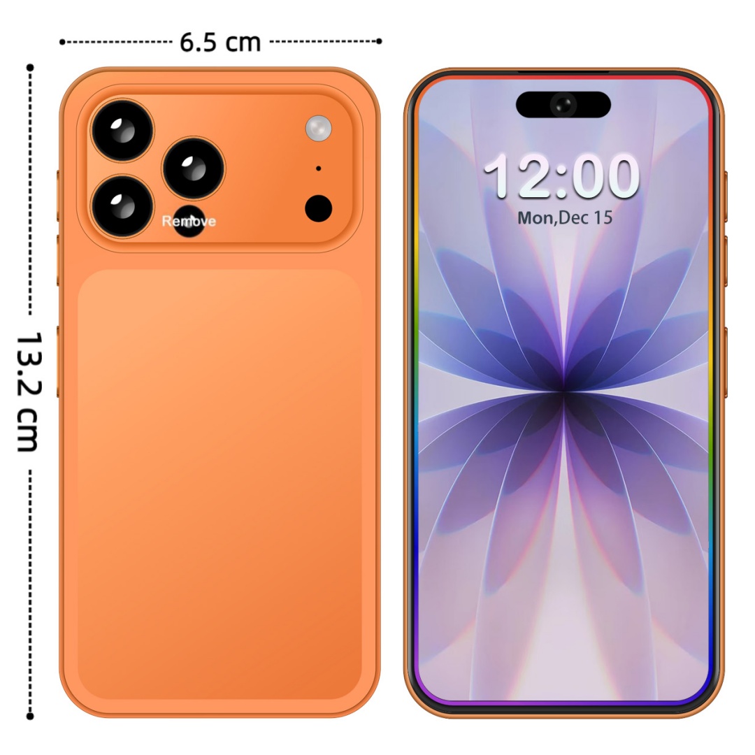 17 Mini Unlocked Phone,5.3in HD 4-128GB,5G Unlocked Phone,Android 14 Smartphone,5000mAh Battery-Dual SIM-Face High Quality
