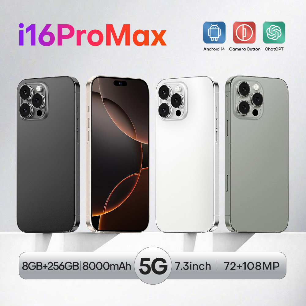 16 Pro Max Unlocked Phone 12GB 256GB Smartphone Android 14 Phone,6800mAh Battery 5G Dual SIM Dual Standby - Image 8