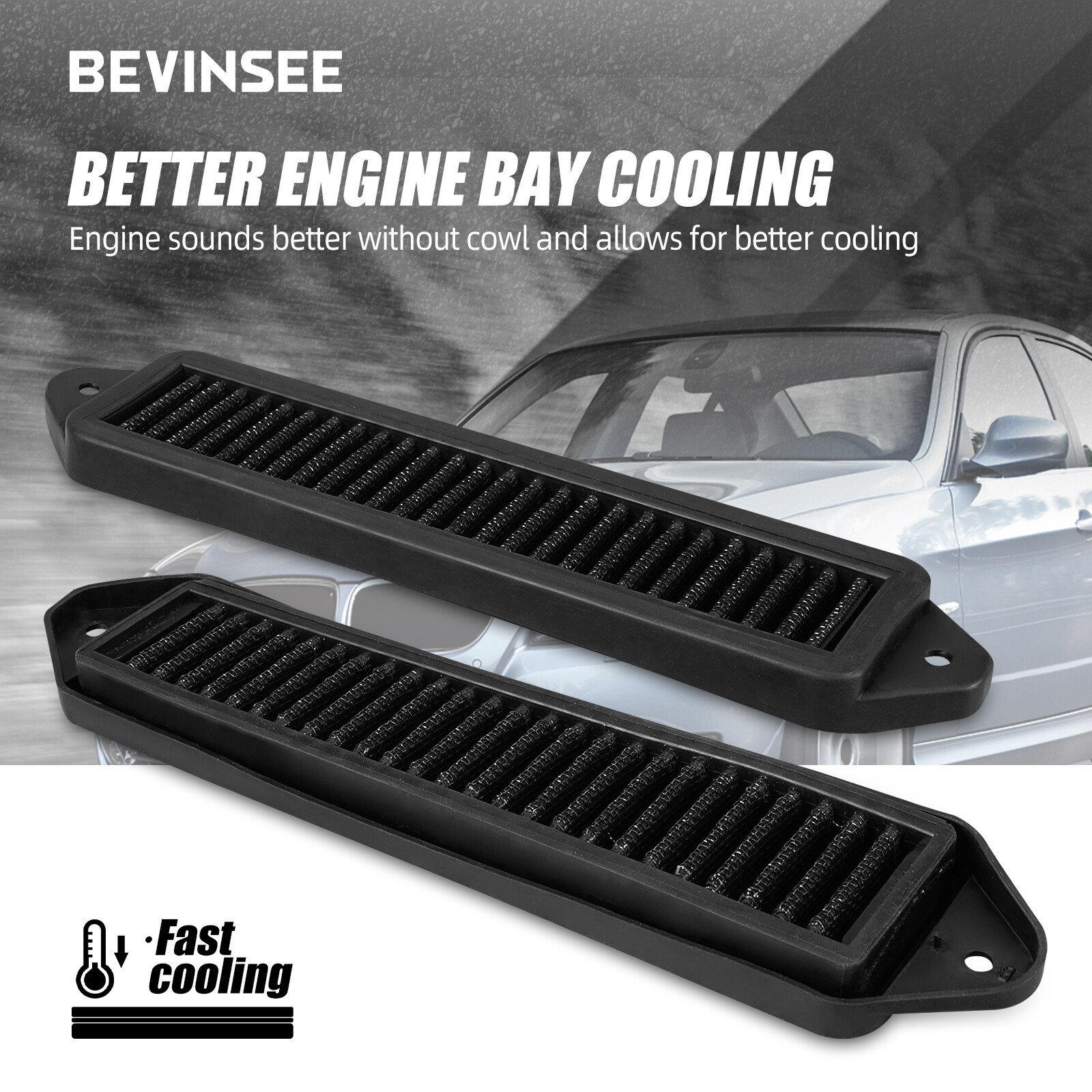 Low Profile Engine Bay Cowl Filter Set 2 Pcs HVAC Delete Cabin Filters For E81 E82 E87 E88 E90 E91 E92 E93 E84 - Image 7