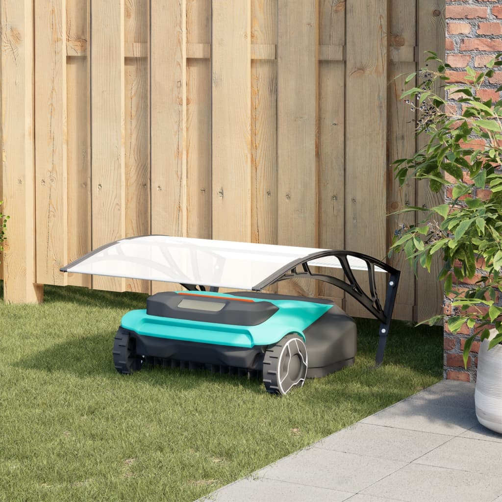 Robotic Lawn Mower Garage Black 80x101x46 cm - Image 4