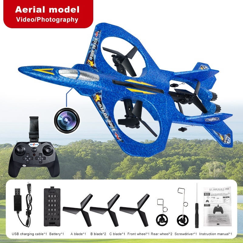 Stunt Drone HW35 Aerial Photography Fighter Bubble Plane - Image 4