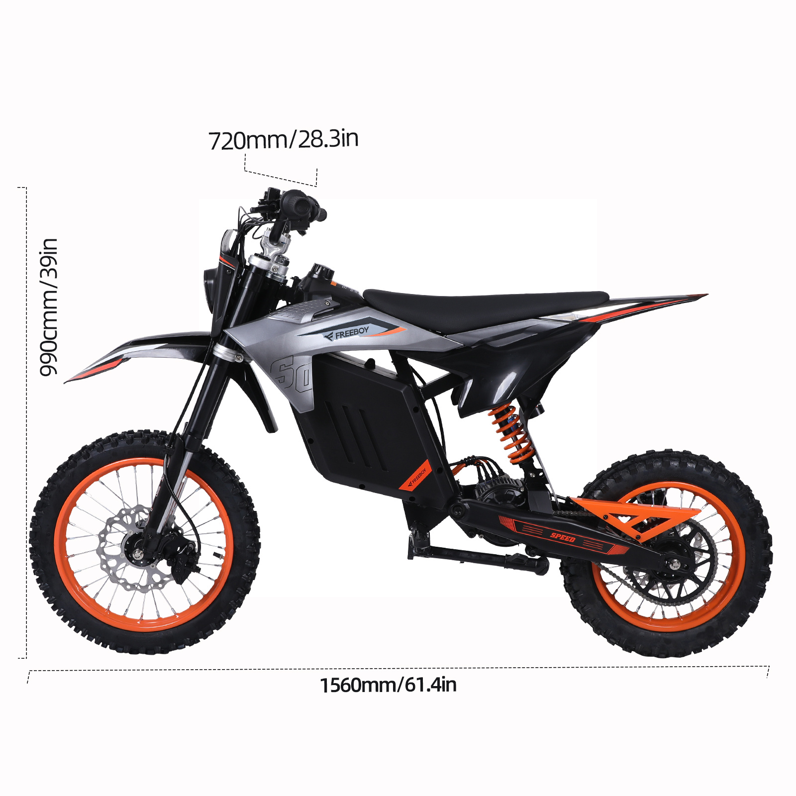 Y88 14 Inches Wheel Off Road Eletric Motorcycle With 3000W Power Motor - Image 8
