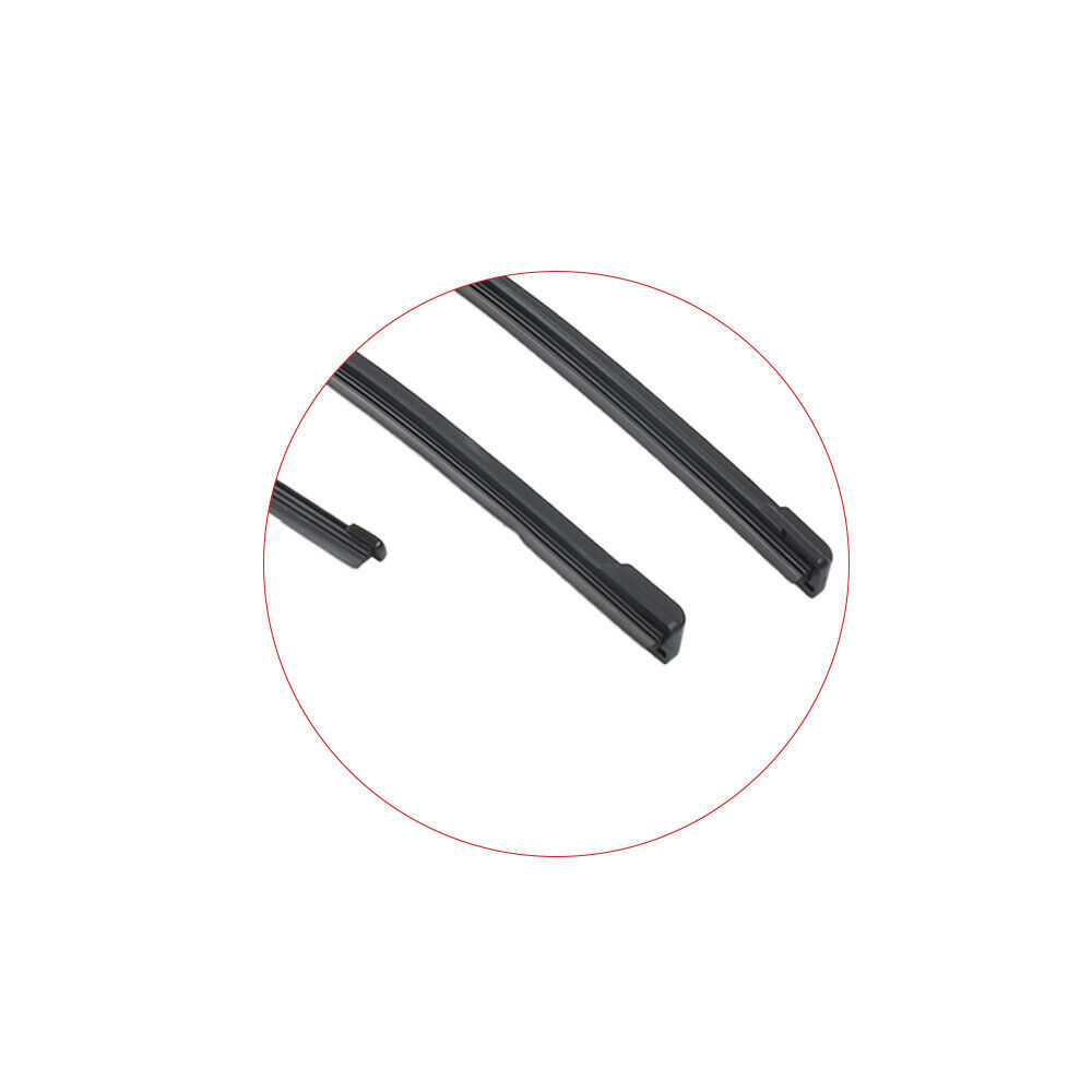 3er Set Scheibenwischer Vorne & Hinten Flachbalkenwischer 60cm 52,5cm 33cm Druckknopf - Image 4