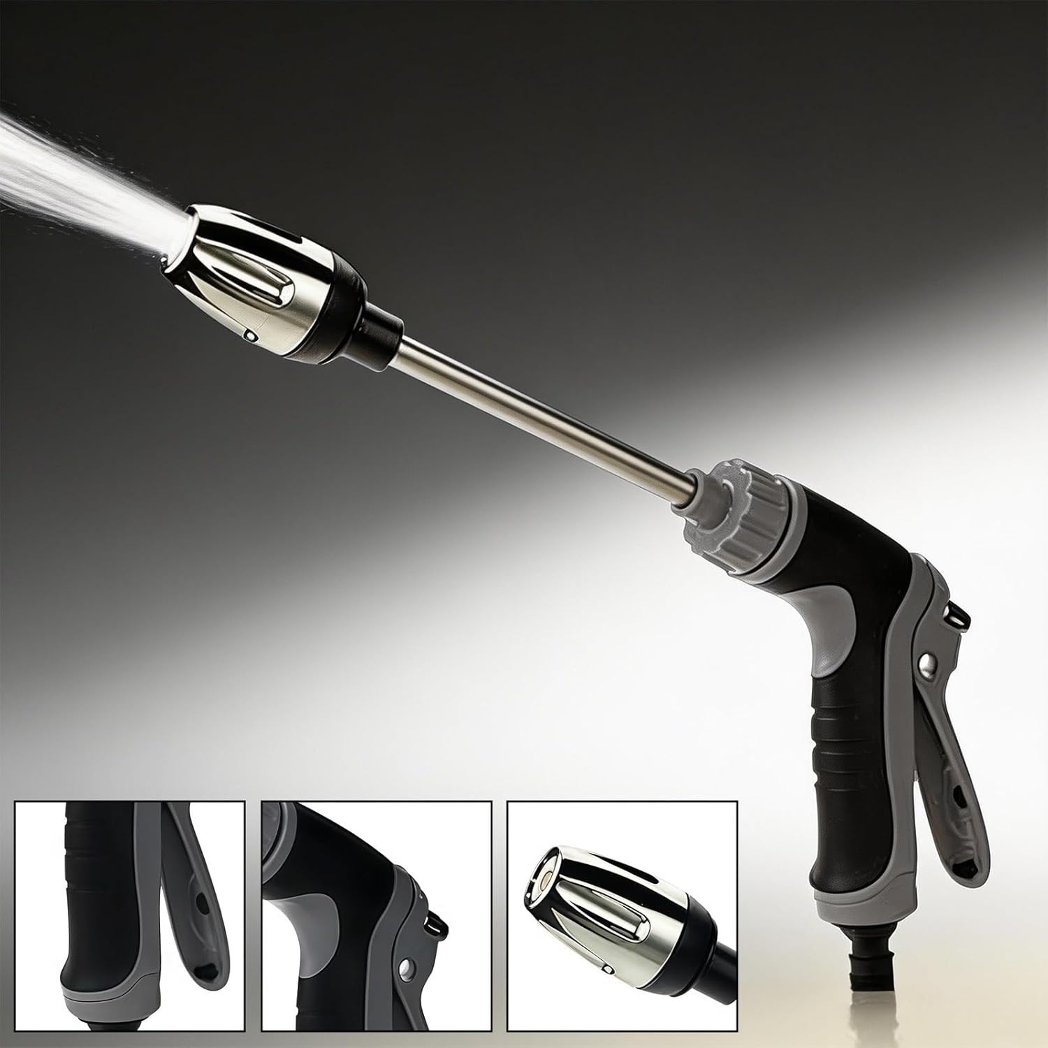 High Pressure Car Wash Spray Gun Wand With Foam Cannon Set Aluminum Alloy Auto Cleaning Nozzle 6-10m Range - Image 6