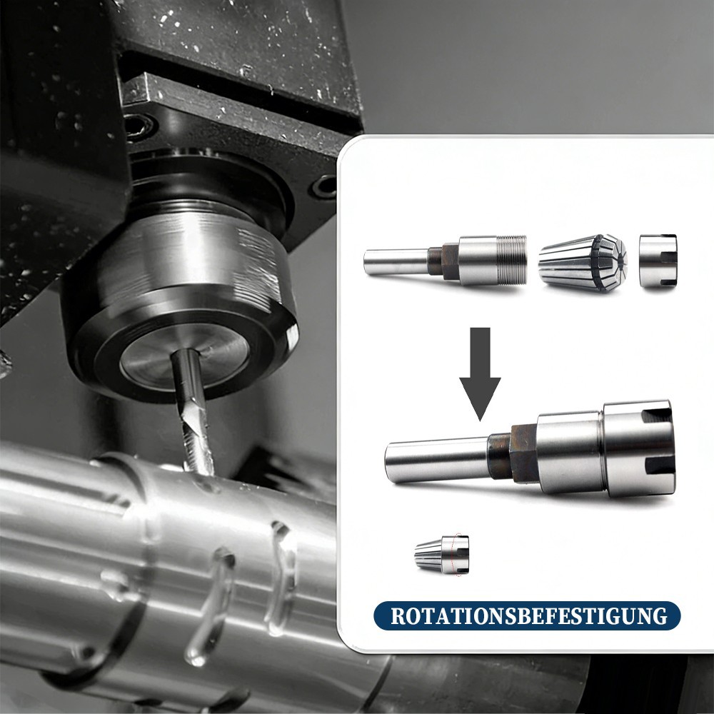 11-piece ER16 Collet Set 1-10mm With 8 Mm Extension Rod, 0.008 Mm Precision, For CNC Milling Machines - Image 7