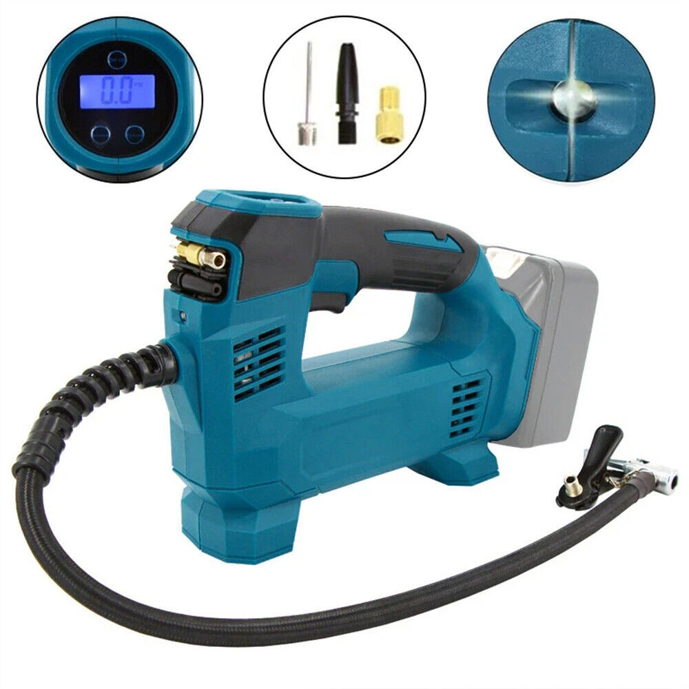 18V Cordless Portable Tire Inflator 830kPa Digital Electric Air Compressor Pump Body With Auto Stop And LED Light - Image 5