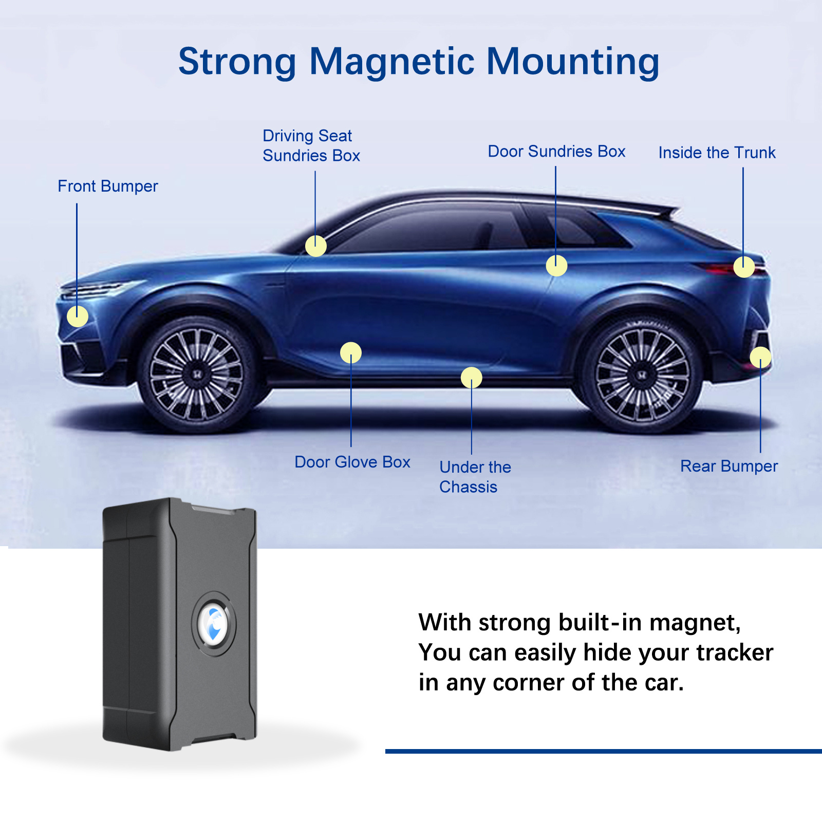 6000mAh Magnetic GPS Tracker For Vehicles Real Time Car Tracking Device With Geo Fence & Tamper Alarm - Image 8