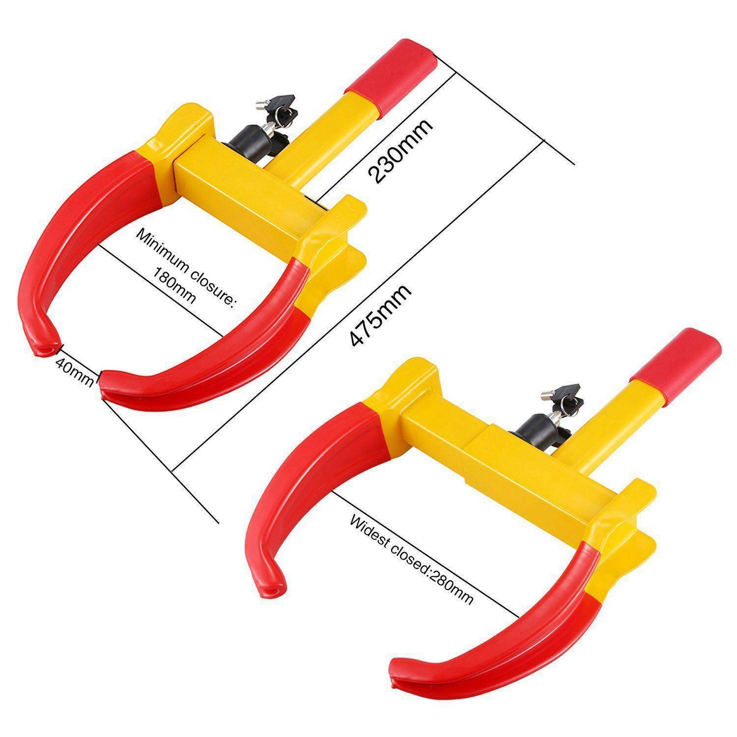 Heavy Duty Adjustable Wheel Lock Clamp 180mm-300mm Anti Theft Security Tire Lock With 2 Keys For Trailer RV Car SUV - Image 6