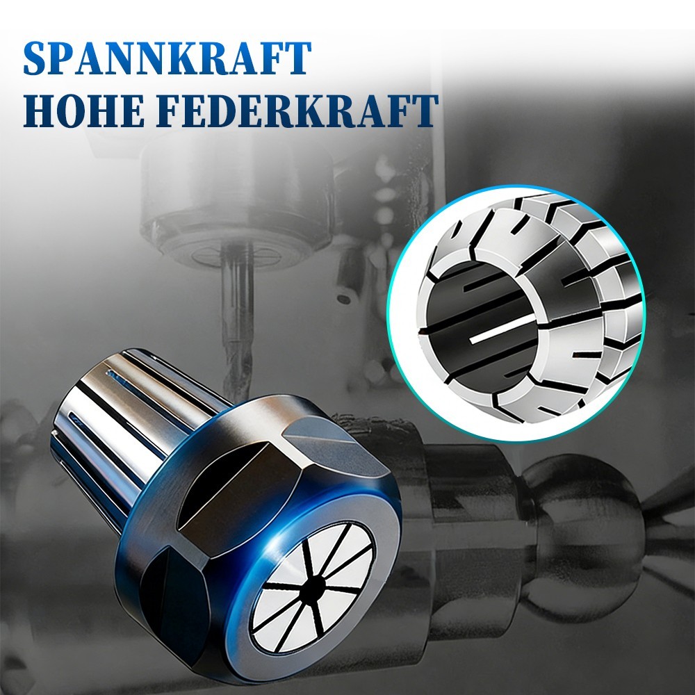 11-piece ER16 Collet Set 1-10mm With 8 Mm Extension Rod, 0.008 Mm Precision, For CNC Milling Machines - Image 8