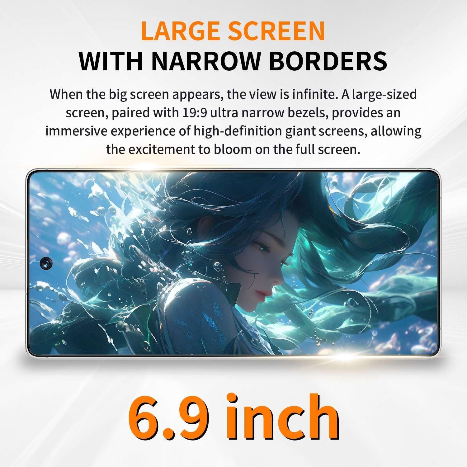 C25 Ultra Unlocked Phone With NFC12-512GB Smartphone 8000mAh 6.9 HD Large Screen Android 15 Cell Phone 5G Built In Pen Dual SIM - Image 5