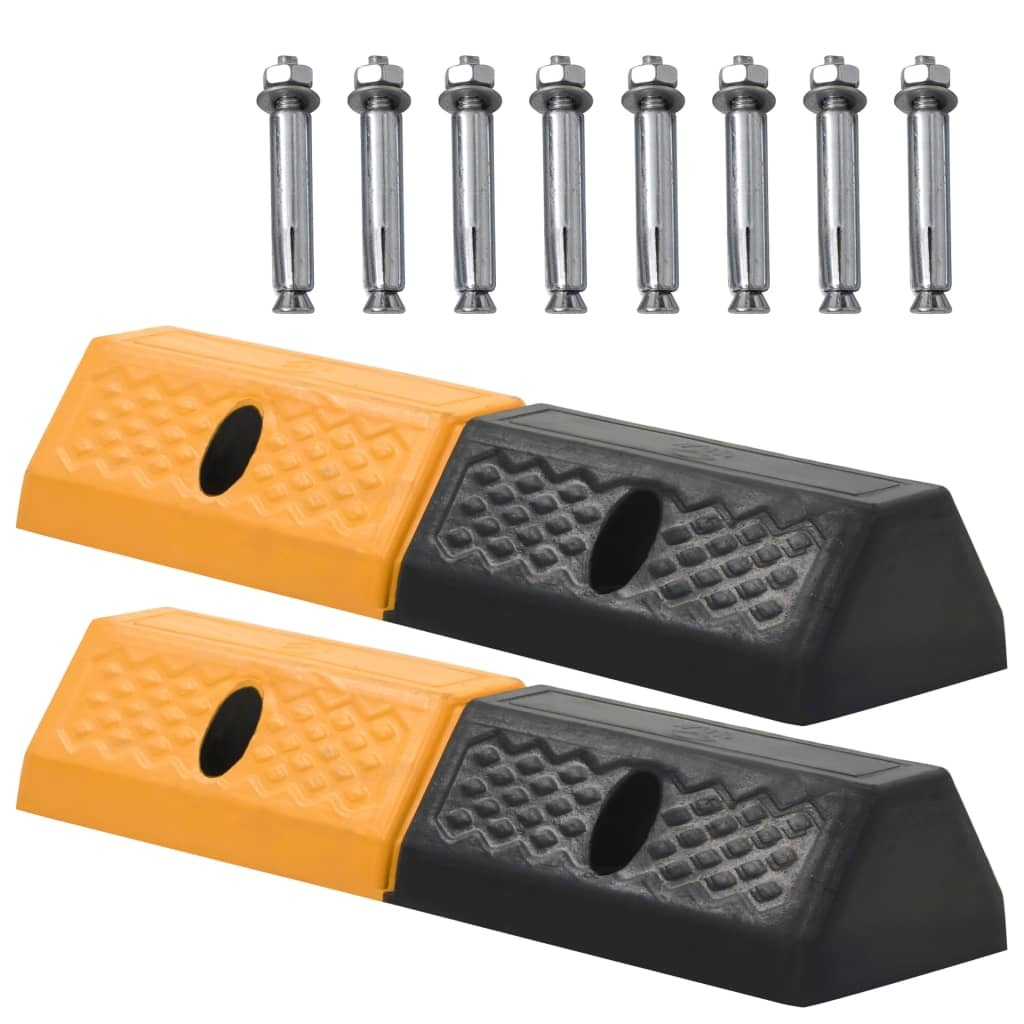 Parking Speed Bumps, 2 Pieces, Rubber, 49 x 15 x 9 cm - Image 5