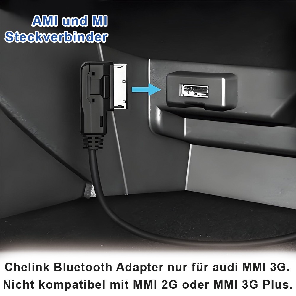 AMI Bluetooth 5.0 Audio Adapter Cable Dual Pairing Wireless Music Receiver For 3G MMI System - Image 5