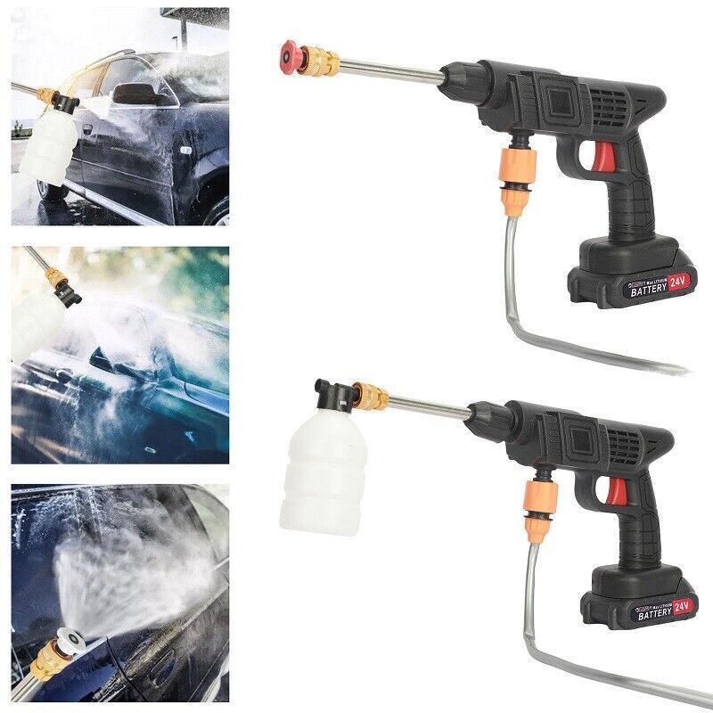 2 Akkus, Tragbarer, Kabelloser Auto-Hochdruckreiniger Mit Jet-Wasser-Waschpistole 1 - Image 10