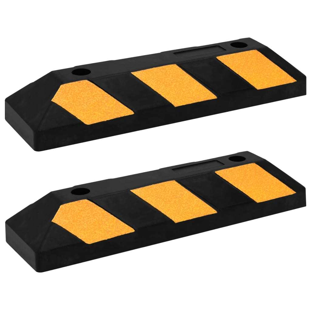 Reflective Parking Blocks, 2 pcs., 56x15x10 cm, Rubber - Image 5